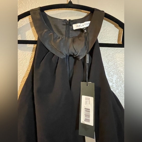 Halston Heritage NWT Halter Black Dress - Picture 5 of 8